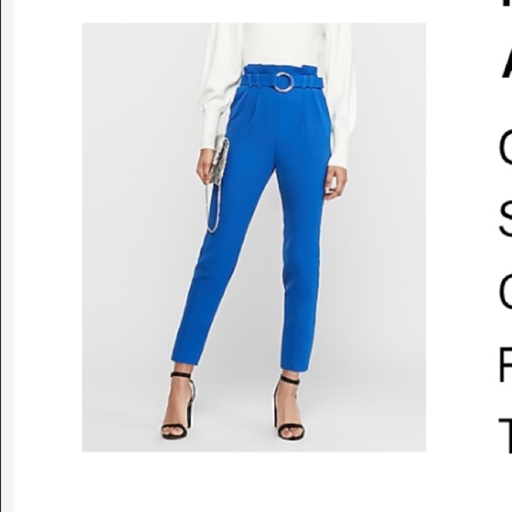 Express O-ring paper bag ankle pant